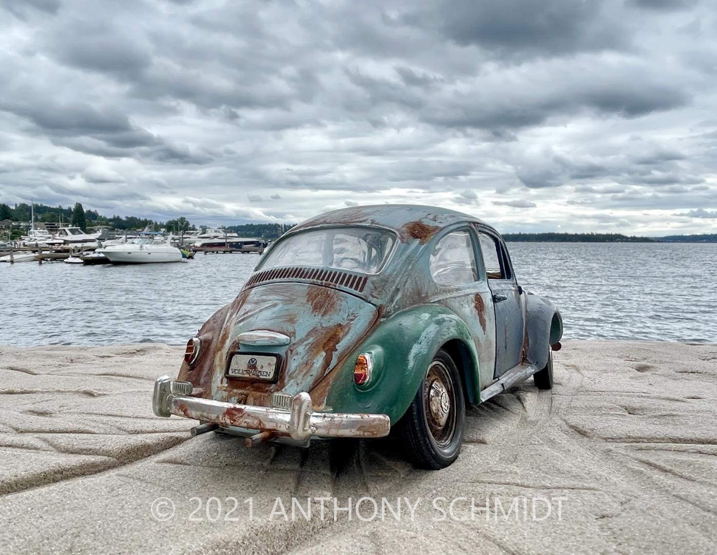 1967 Beetle on the Beach (1 of 3)