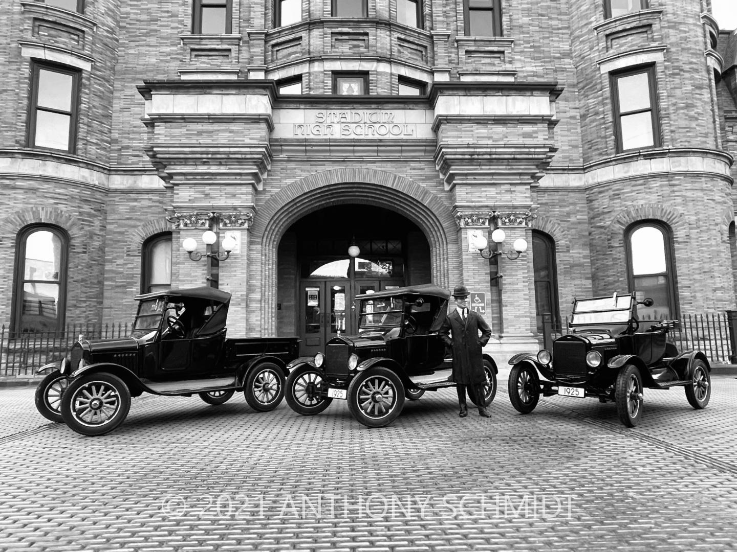 Henry Ford With Model Ts